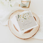 Guardanapo De Papel Daisy Elegant Wildflower Modern Chá de panela<br><div class="desc">Daisy Boho Wildflower Beige Chá de panela</div>