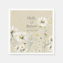 Guardanapo De Papel Daisy Wedding
