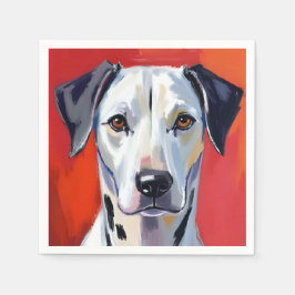 Guardanapo De Papel Dálmata | Pintura de Cachorro Pet Aquarela