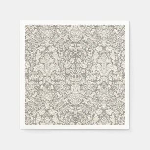 Guardanapo De Papel Damasco branco formal atenuado tradicional