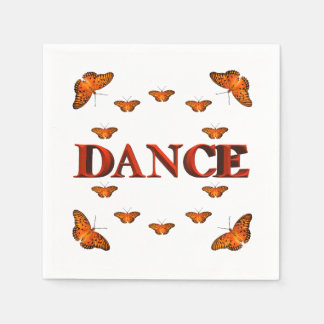 Guardanapo De Papel Dança com design de borboletas