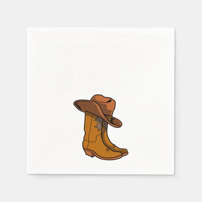 Guardanapo De Papel Dança de dança de linha (Frente)