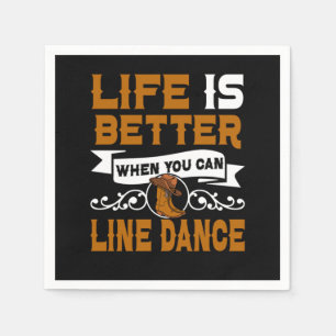 Guardanapo De Papel Dança de dança de linha