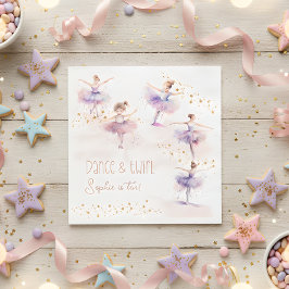 Guardanapo De Papel Dança e aniversário de bailarina