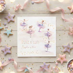 Guardanapo De Papel Dança e aniversário de bailarina