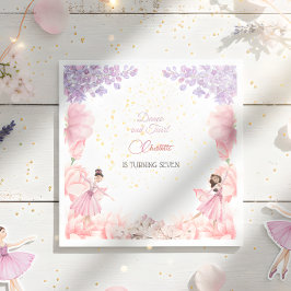 Guardanapo De Papel Dança e aniversário de bailarina