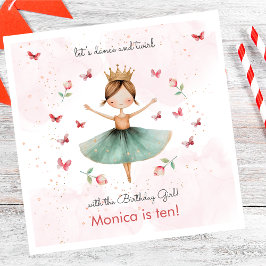 Guardanapo De Papel Dança e balé de bailarina giratória