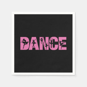 Guardanapo De Papel Dança Rosa com Recortes de Bailarina