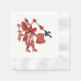 Guardanapo De Papel Dançando guerreiro xamã asteca