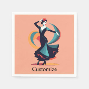 Guardanapo De Papel Dançarino do Flamenco Thunder_Cove