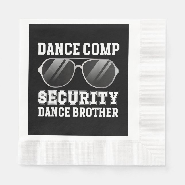 Guardanapo De Papel Dance Comp Security Dance Brother Of A Dancer Brot (Frente)