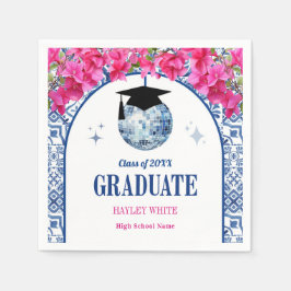 Guardanapo De Papel Dancing Queen Disco Ball Graduation Party