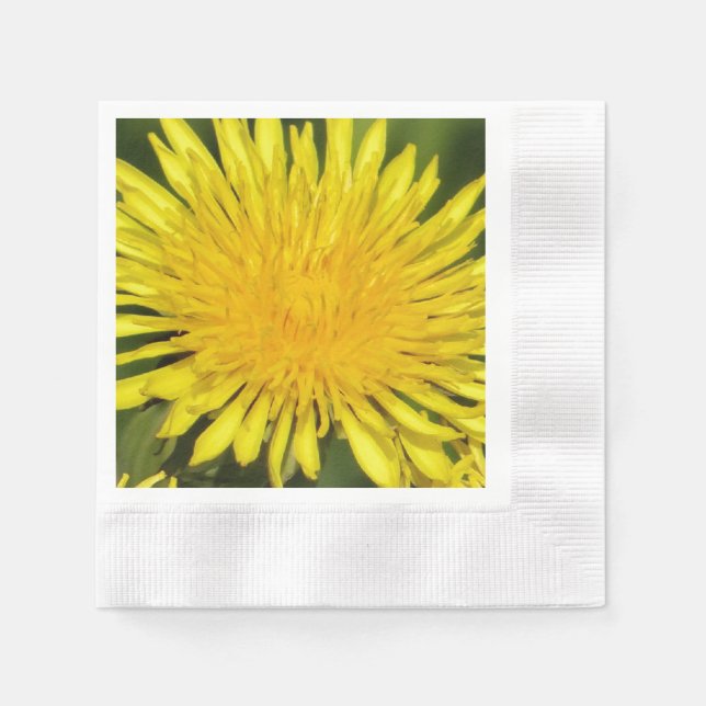 Guardanapo De Papel Dandelion amarelo (Frente)