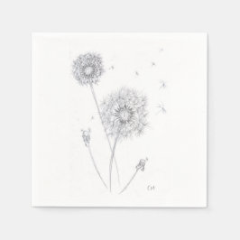 Guardanapo De Papel Dandelion Mesa Napkin