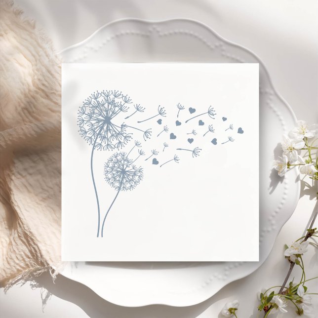 Guardanapo De Papel Dandelion minimalista simples (Criador carregado)