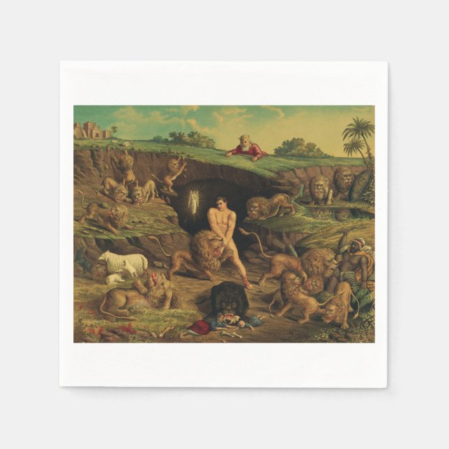 Guardanapo De Papel Daniel no Lions'Den (Frente)