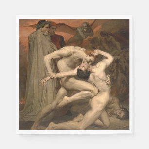 Guardanapo De Papel Dante e Virgil no Inferno (por Bouguereau)