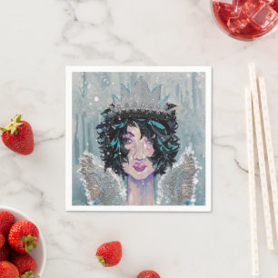 Guardanapo De Papel Dark Melancholy Brunette Angel