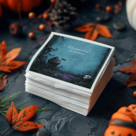 Guardanapo De Papel Darkly Elegant Spooky One Birthday