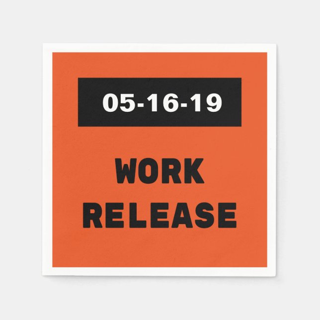 Guardanapo De Papel Data Personalizada do Presente de Reforma da Versã (Frente)