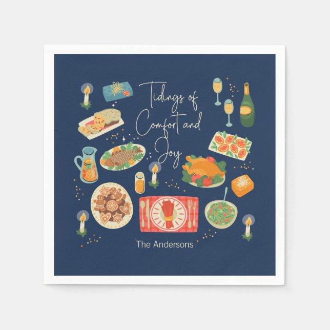 Guardanapo De Papel Datas De Férias De Férias E De Férias (Frente)