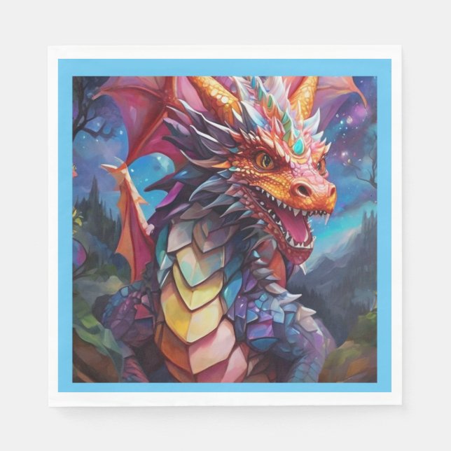 Guardanapo De Papel Dazzling Dragon (Frente)