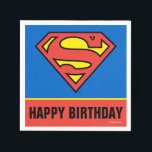 Guardanapo De Papel DC Comics | Superman | Classic Logo<br><div class="desc">Have an awesome birthday with some added help from a classic superhero with this cool DC Comics design. Featuring the Superman logo, in a vintage color palette, this retro design is sure to inspire kids to get stuck in at the dinner table. Wish a happy birthday and let Clark Kent's...</div>