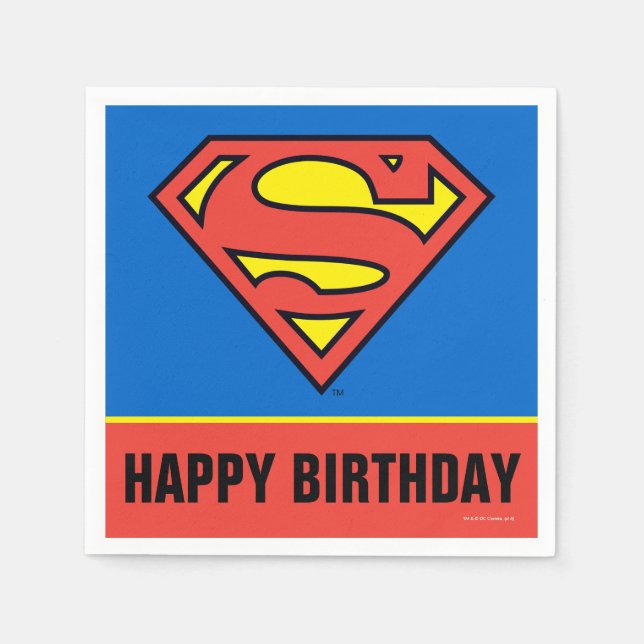 Guardanapo De Papel DC Comics | Superman | Classic Logo (Frente)