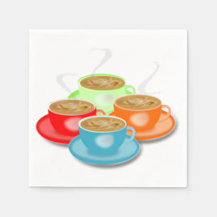 Guardanapo de papel de 4 chávenas de café