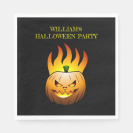 Guardanapo de papel de abóbora de Halloween ardent