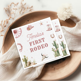 Guardanapo de papel de aniversário de Rodeio Vinta