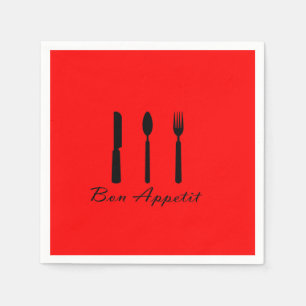 Guardanapo de papel de Appetit do Bon do café