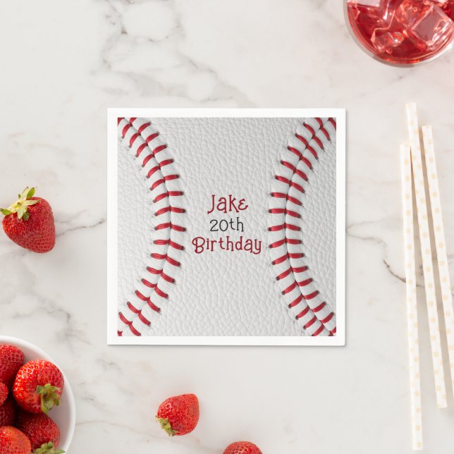 Guardanapo de Papel de Beisebol Personalizado com  (Insitu)