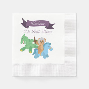 Guardanapo De Papel Dê boas-vindas ao príncipe pequeno