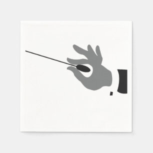 Guardanapo de papel de condutor de orquestra