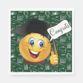 Guardanapo de papel de congratulações de graduação