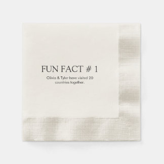 Guardanapo de papel de curiosidade de casamento si