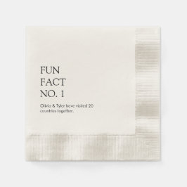 Guardanapo de papel de curiosidade de casamento si