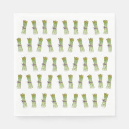 Guardanapo de papel de design de espargos