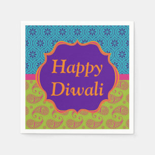 Guardanapo de papel de Diwali no teste padrão