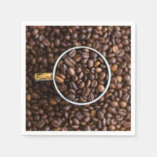 Guardanapo de papel de feijões de café