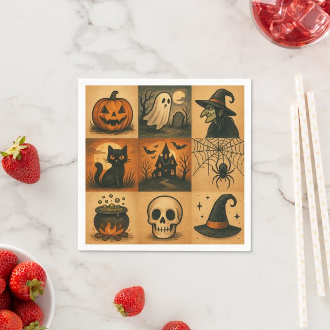 guardanapo de papel de Halloween (Insitu)