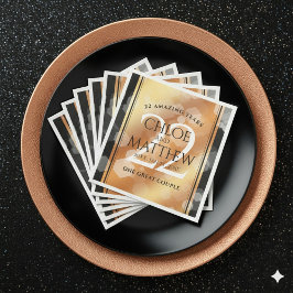 Guardanapo De Papel De Jantar 22º aniversário do Casamento de Cobre