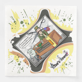 Guardanapo De Papel De Jantar A Crack Team | Literal Wordplay Humor Dinner