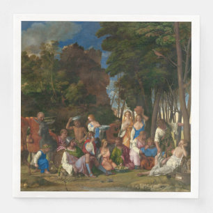 Guardanapo De Papel De Jantar A Festa dos Deuses (por Giovanni Bellini)