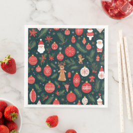 Guardanapo De Papel De Jantar Abraçando o Espírito do Natal, Feliz Natal