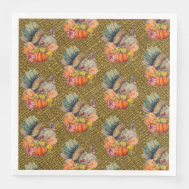 Guardanapo De Papel De Jantar Ação de Graças à Turquia