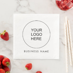 Guardanapo De Papel De Jantar Adicione Carregue o Texto do Logotipo da Empresa A