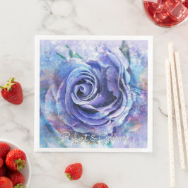 Guardanapo De Papel De Jantar Adorável Rosa de Aquarela