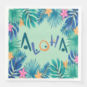 Guardanapo De Papel De Jantar Aloha Saudação Documento Napkin